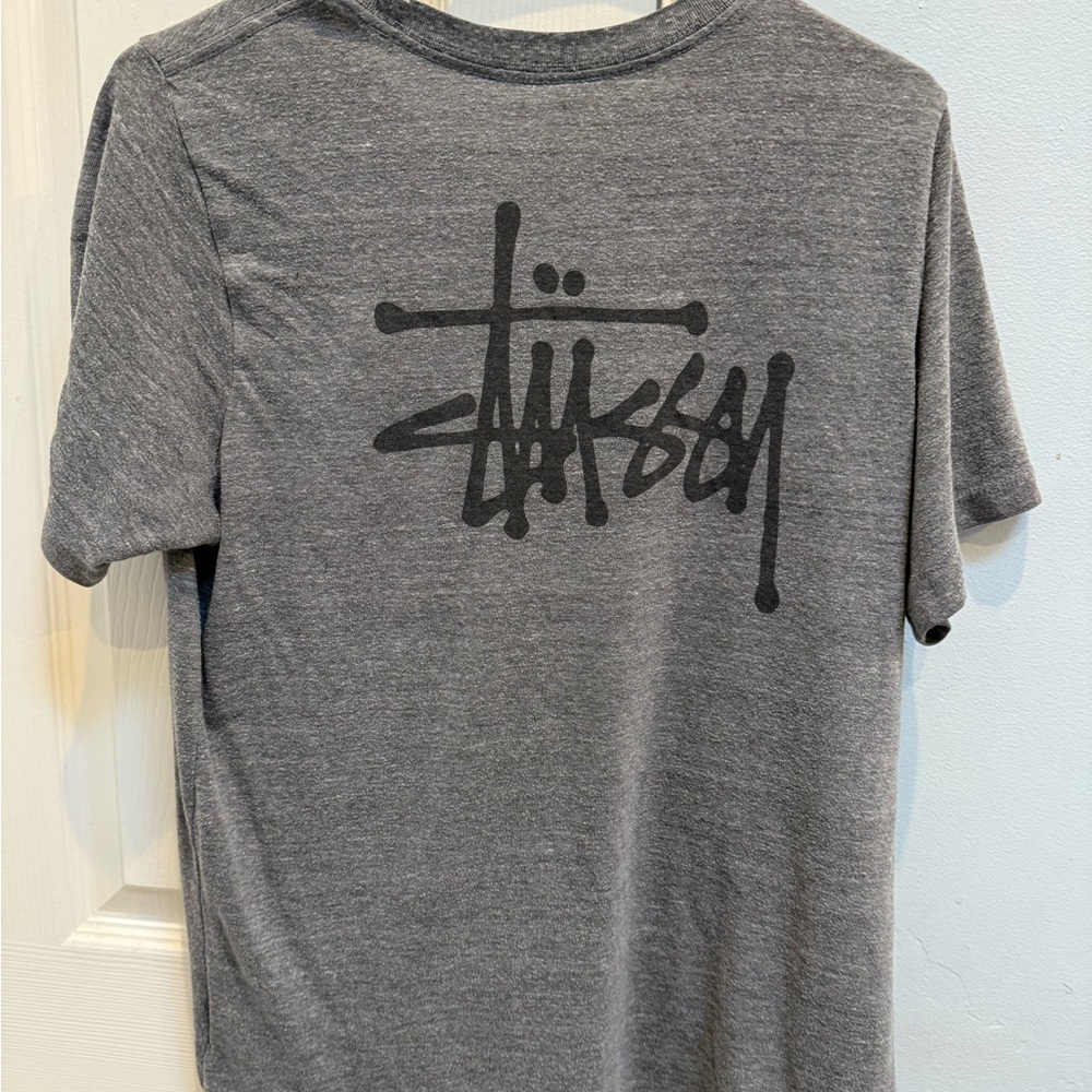 Stussy Gray Graphic Men's Shirt